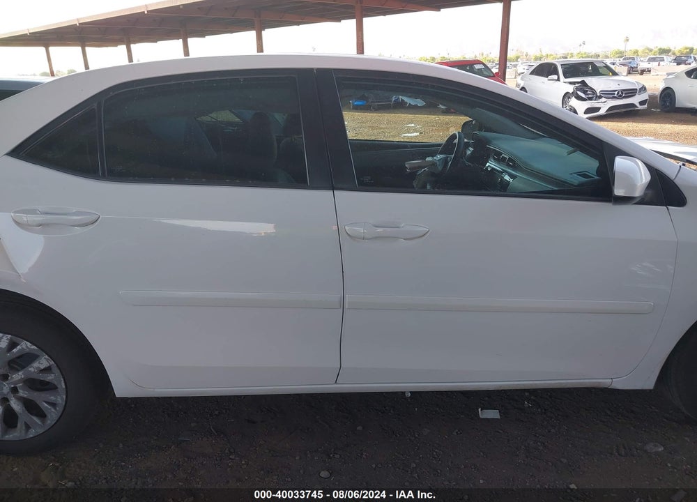 2016 TOYOTA COROLLA LE VIN: 2T1BURHE6GC612219