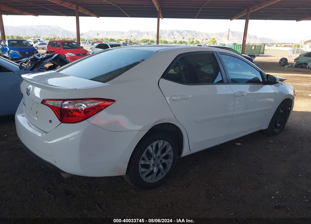 2016 TOYOTA COROLLA LE VIN: 2T1BURHE6GC612219