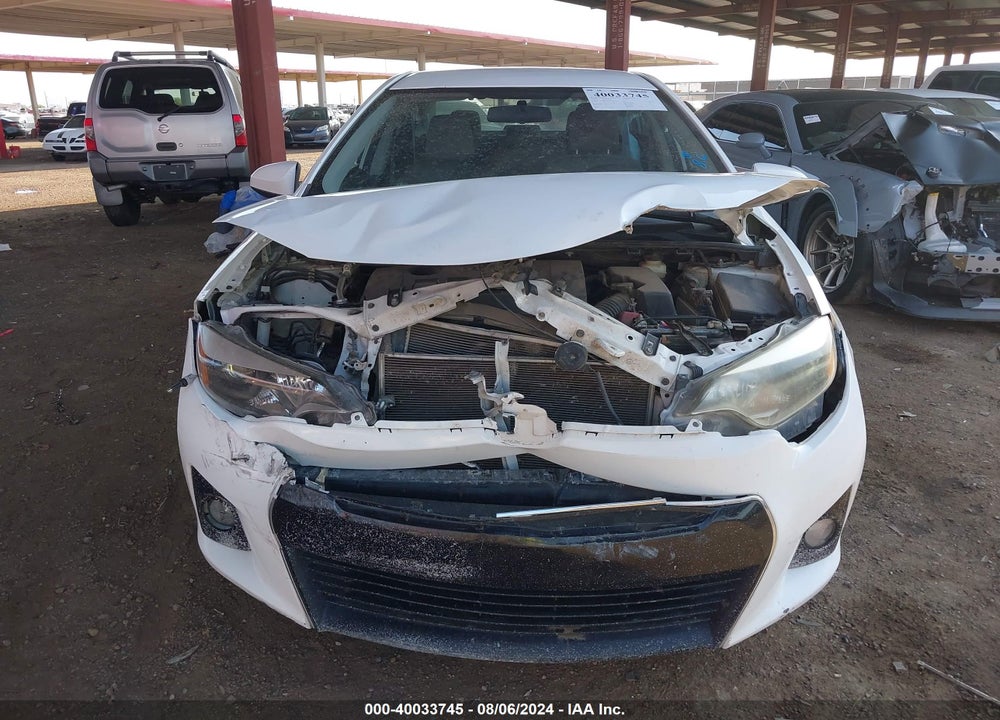 2016 TOYOTA COROLLA LE VIN: 2T1BURHE6GC612219