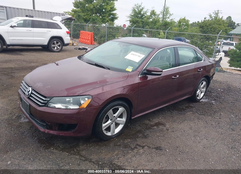 2013 VOLKSWAGEN PASSAT 2.5L SE VIN: 1VWBP7A34DC073024