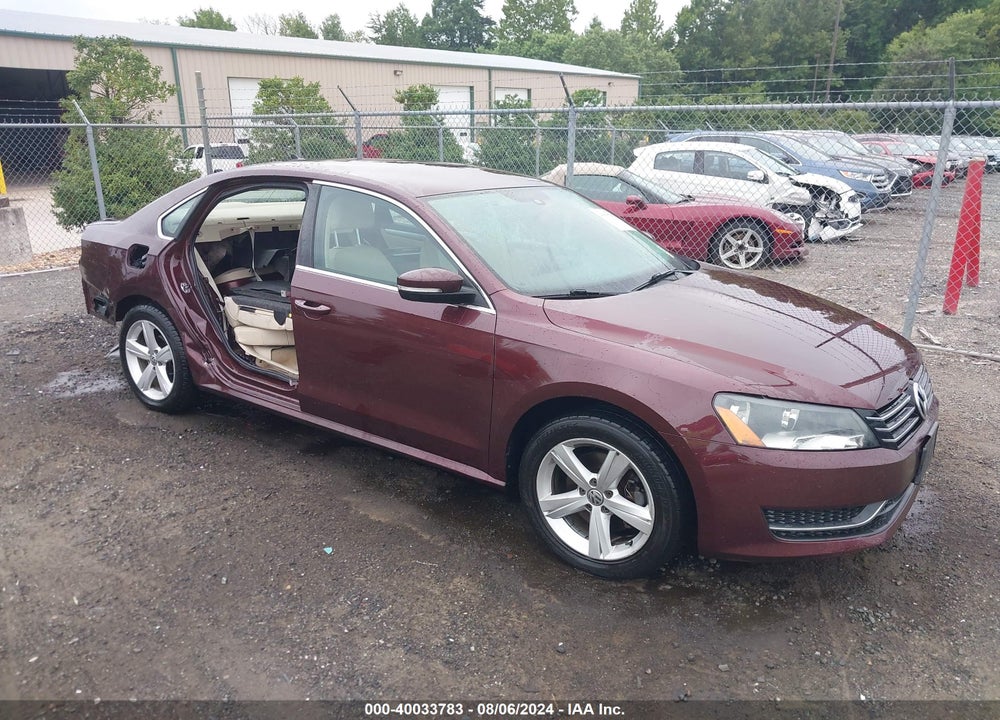 2013 VOLKSWAGEN PASSAT 2.5L SE VIN: 1VWBP7A34DC073024