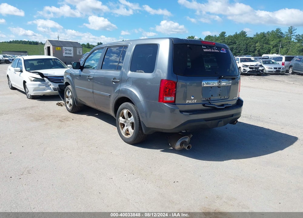 2012 HONDA PILOT EX-L VIN: 5FNYF4H54CB083978