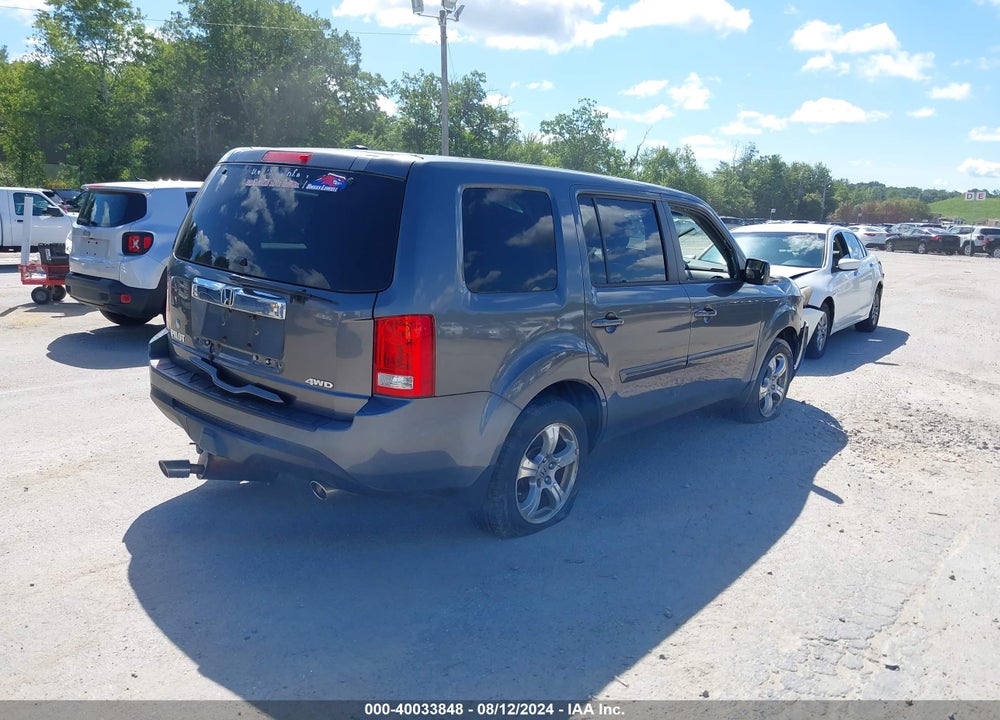 2012 HONDA PILOT EX-L VIN: 5FNYF4H54CB083978