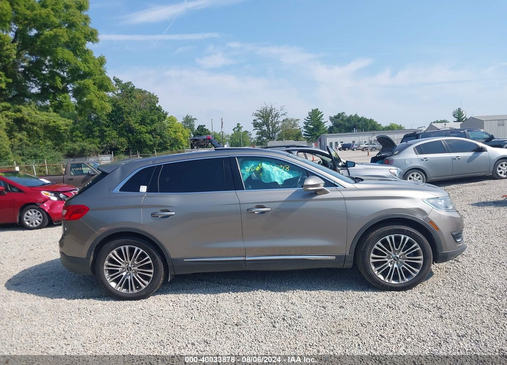 2016 LINCOLN MKX RESERVE VIN: 2LMTJ8LR7GBL74617