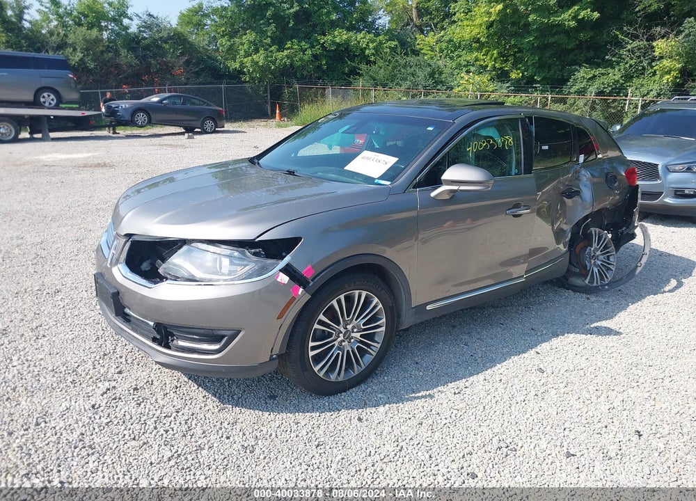 2016 LINCOLN MKX RESERVE VIN: 2LMTJ8LR7GBL74617