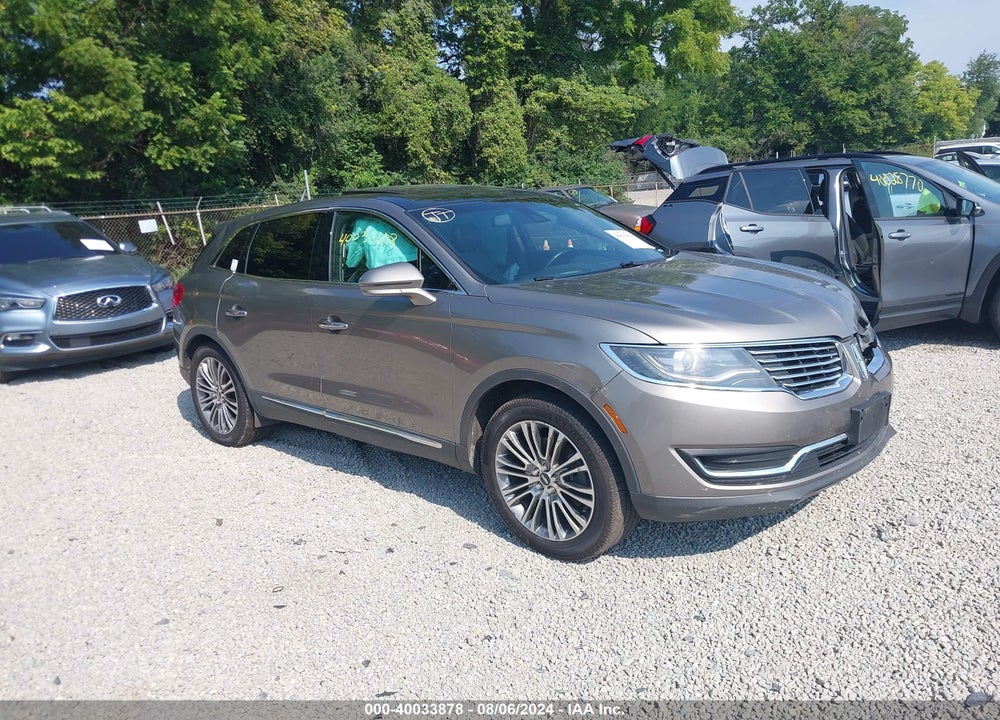 2016 LINCOLN MKX RESERVE VIN: 2LMTJ8LR7GBL74617