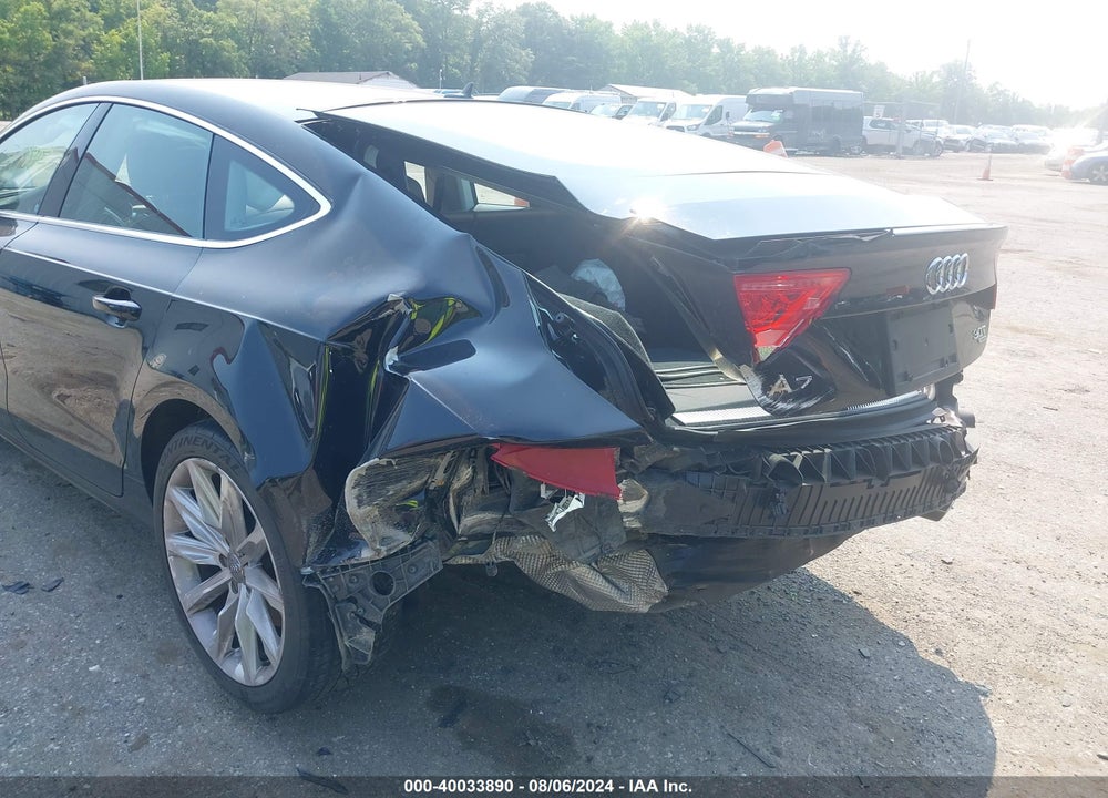 2012 AUDI A7 PREMIUM VIN: WAUYGAFC1CN058998