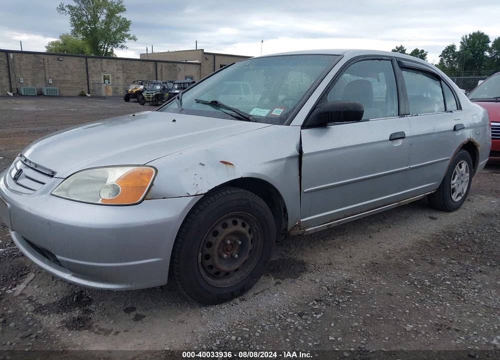 2001 HONDA CIVIC LX VIN: 2HGES16541H584510
