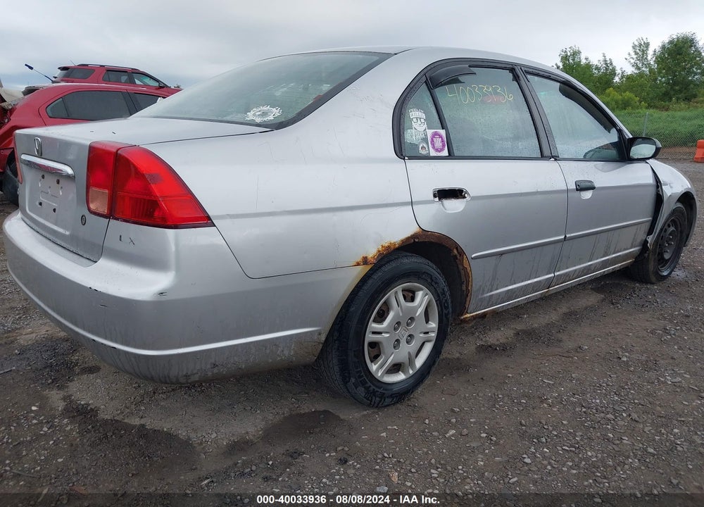 2001 HONDA CIVIC LX VIN: 2HGES16541H584510