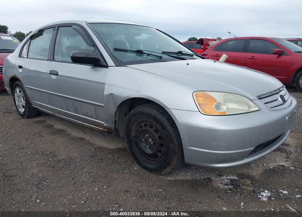 2001 HONDA CIVIC LX VIN: 2HGES16541H584510