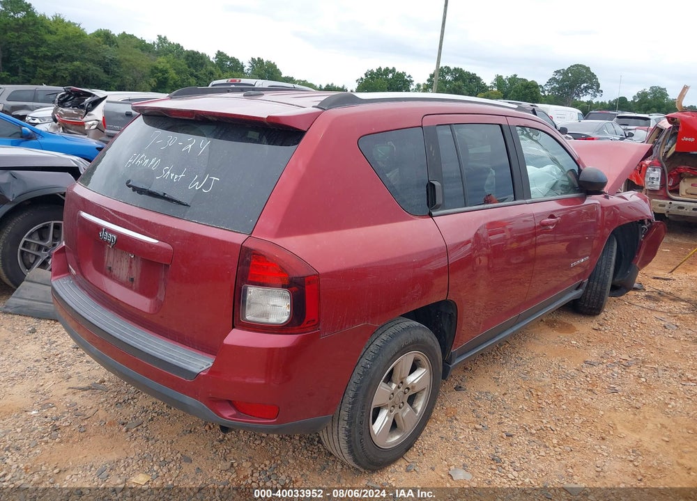 2014 JEEP COMPASS SPORT VIN: 1C4NJCBA7ED666900