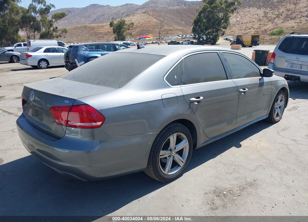 2013 VOLKSWAGEN PASSAT 2.5L SE VIN: 1VWBP7A38DC050071