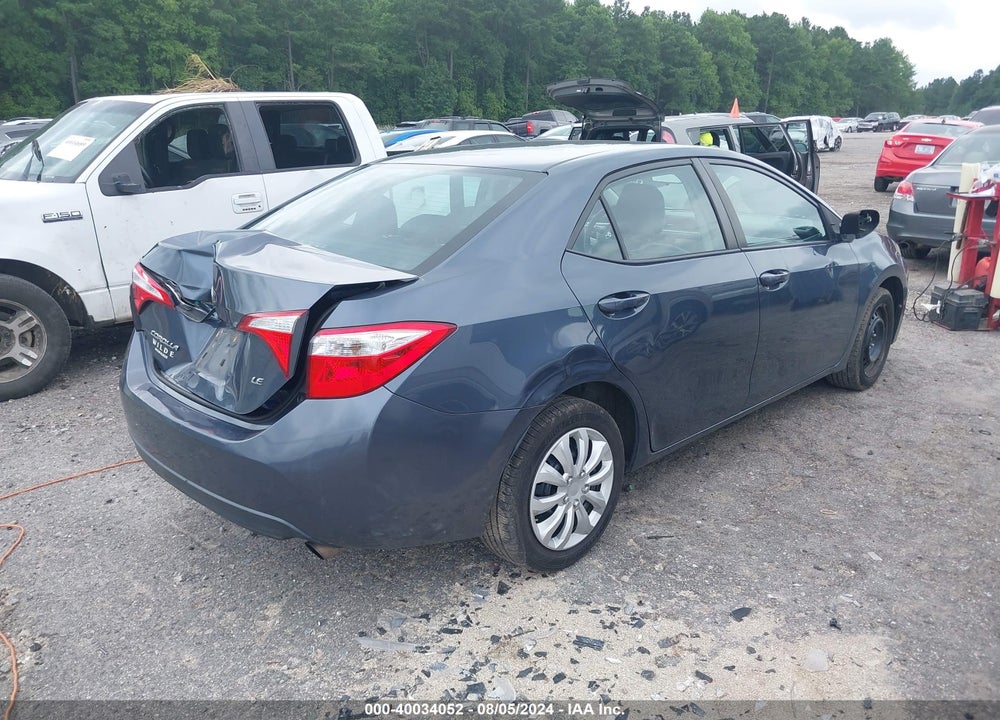 2016 TOYOTA COROLLA LE VIN: 2T1BURHE6GC676776