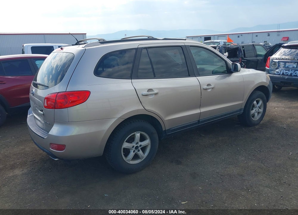 2007 HYUNDAI SANTA FE GLS VIN: 5NMSG13D27H109160