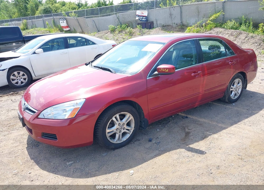 2007 HONDA ACCORD 2.4 EX VIN: 1HGCM56877A185004