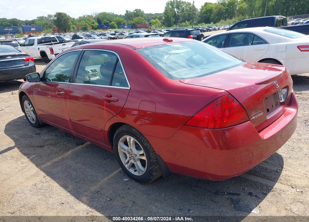 2007 HONDA ACCORD 2.4 EX VIN: 1HGCM56877A185004