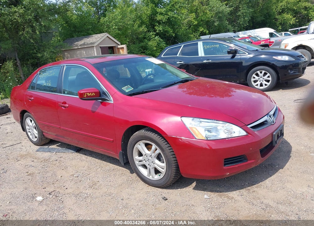 2007 HONDA ACCORD 2.4 EX VIN: 1HGCM56877A185004
