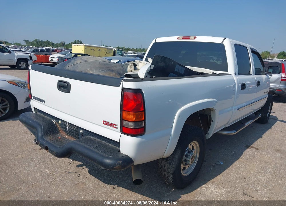 2004 GMC SIERRA 2500HD SLE VIN: 1GTHC23U04F135213