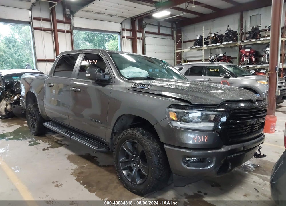 2021 RAM 1500 BIG HORN 4X4 5'7 BOX VIN: 1C6SRFFT1MN522896