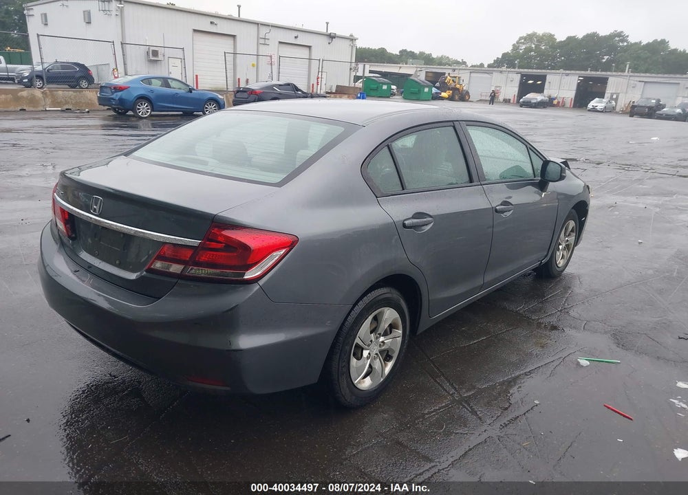 2013 HONDA CIVIC LX VIN: 19XFB2F57DE245474