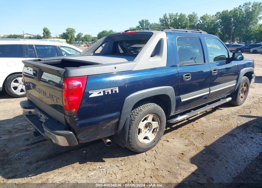 2004 CHEVROLET AVALANCHE 1500 VIN: 3GNEC12T84G229819