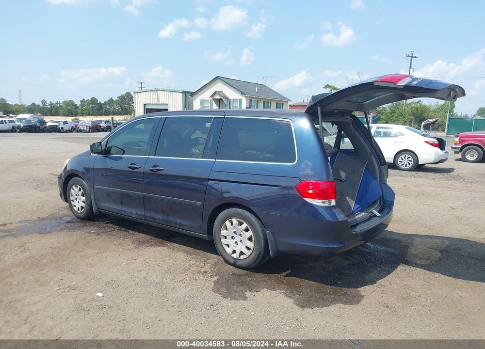 2009 HONDA ODYSSEY LX VIN: 5FNRL38219B039734