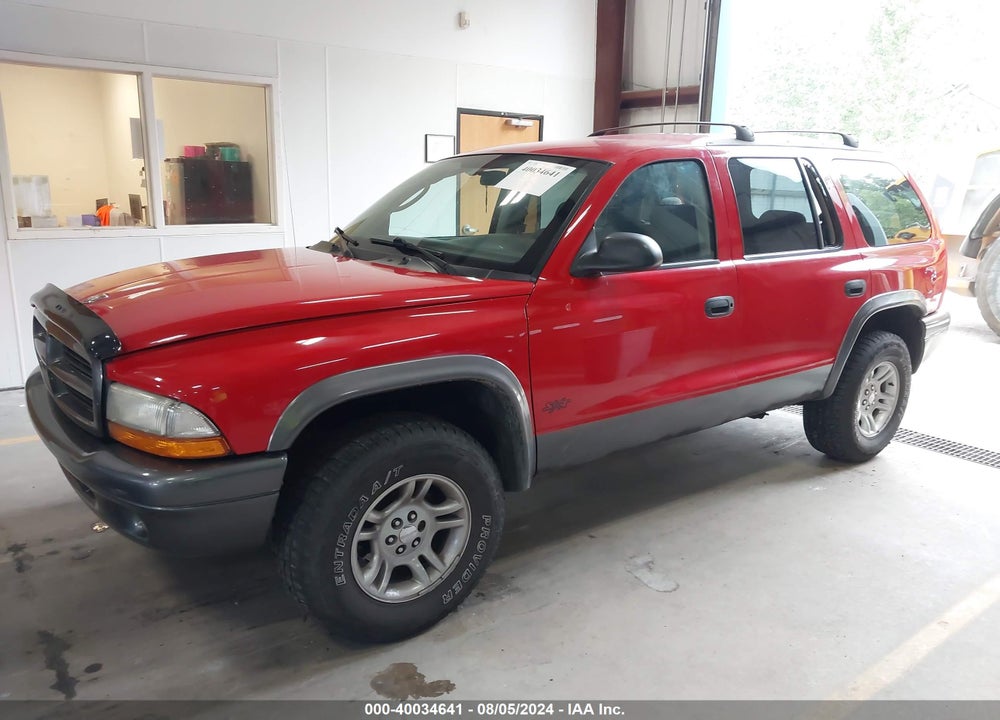 2002 DODGE DURANGO SPORT VIN: 1B4HS38N22F207596