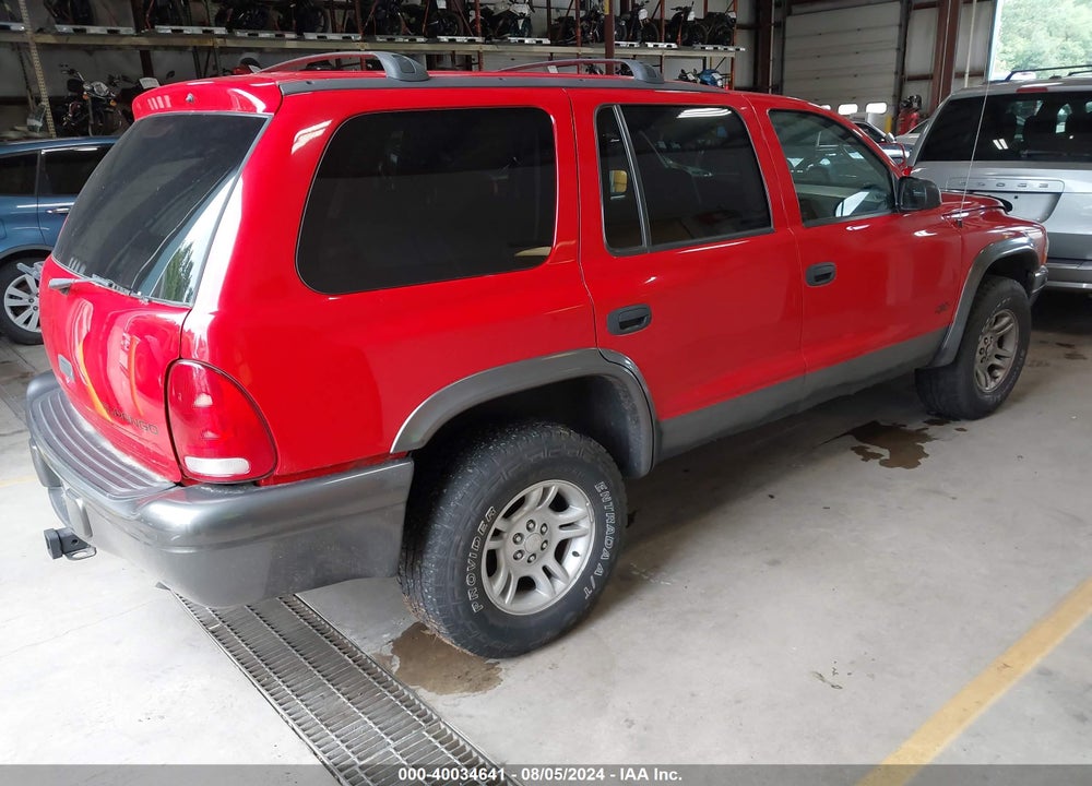 2002 DODGE DURANGO SPORT VIN: 1B4HS38N22F207596