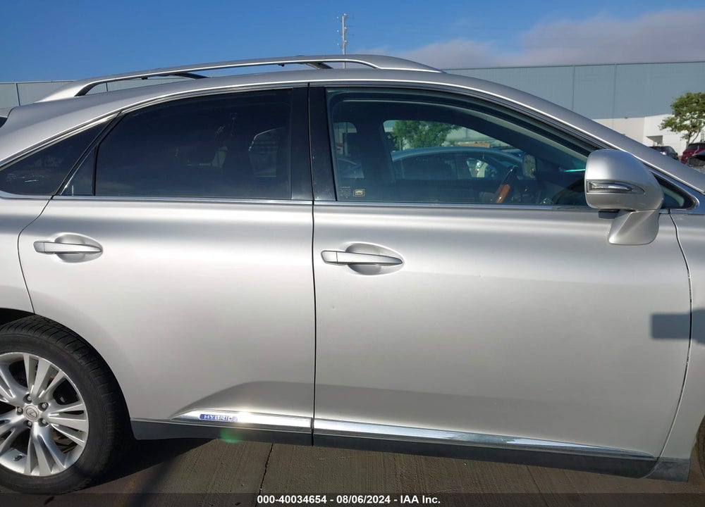2011 LEXUS RX 450H VIN: JTJBC1BA9B2036544