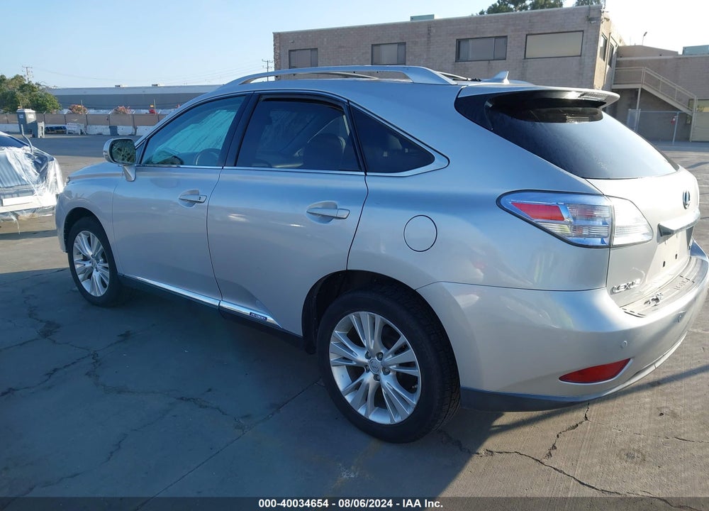 2011 LEXUS RX 450H VIN: JTJBC1BA9B2036544