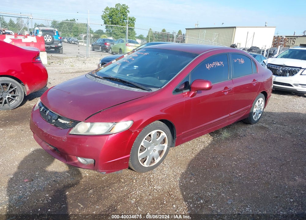 2010 HONDA CIVIC LX VIN: 2HGFA1F53AH577586
