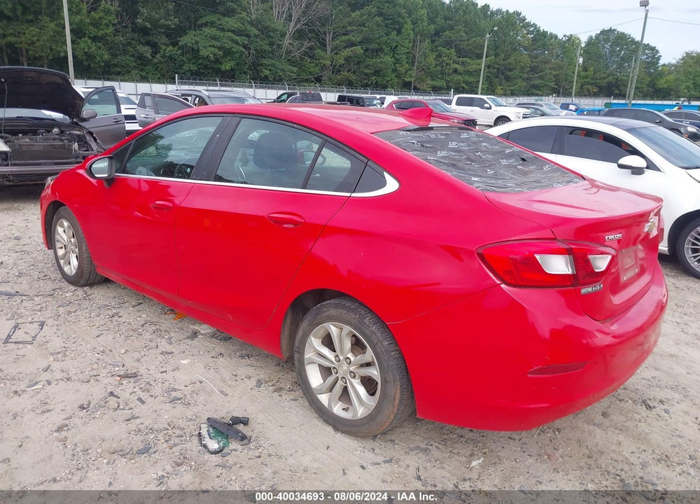 2019 CHEVROLET CRUZE LT VIN: 1G1BE5SM0K7142598