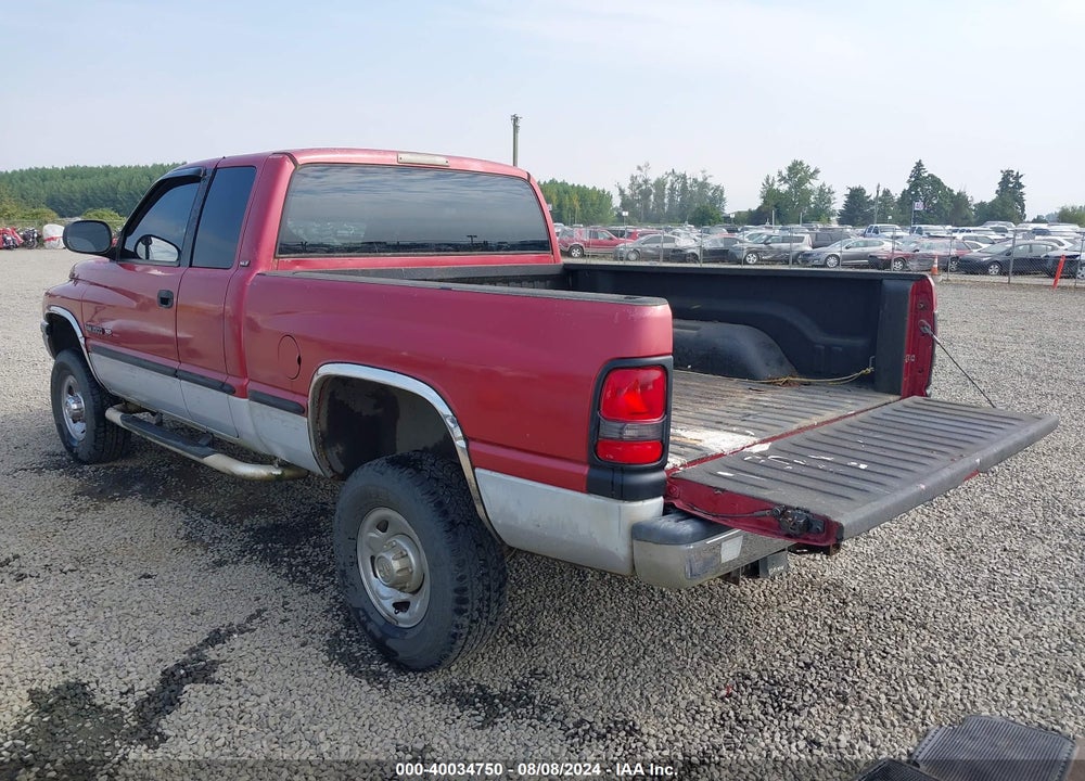 1999 DODGE RAM 2500 ST VIN: 3B7KF23Z6XG198652