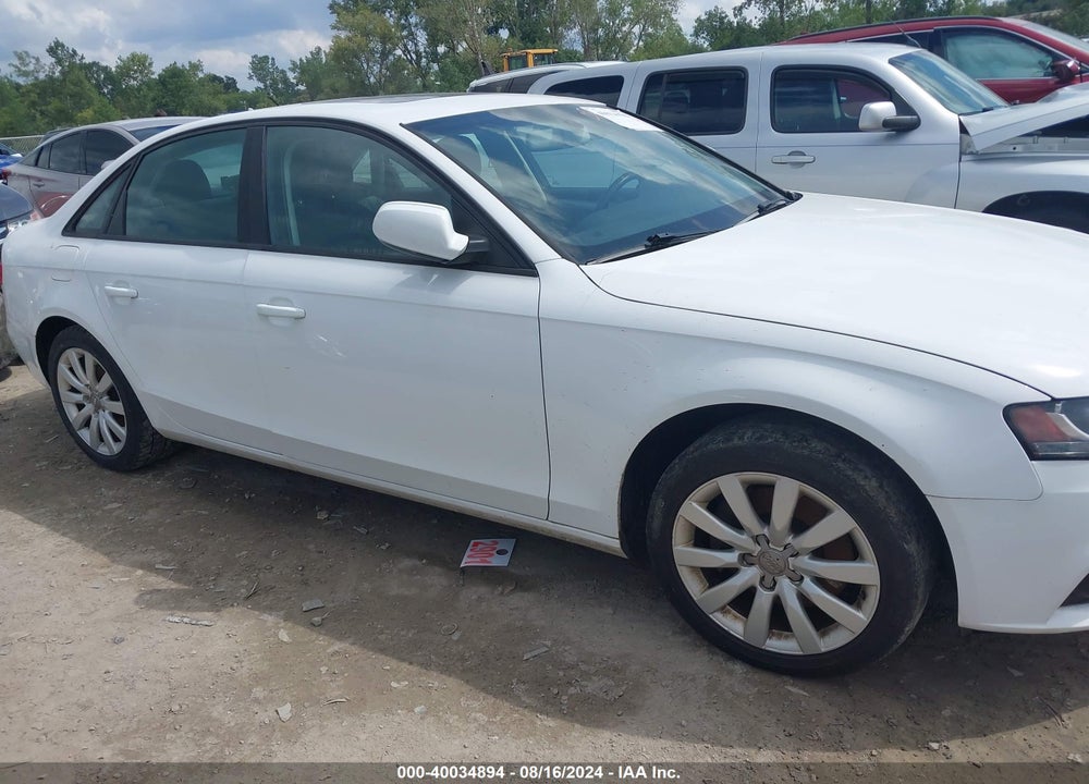 2012 AUDI A4 2.0T PREMIUM VIN: WAUBFAFL8CN003960