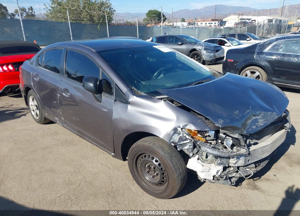 2013 HONDA CIVIC LX VIN: 19XFB2F53DE214206