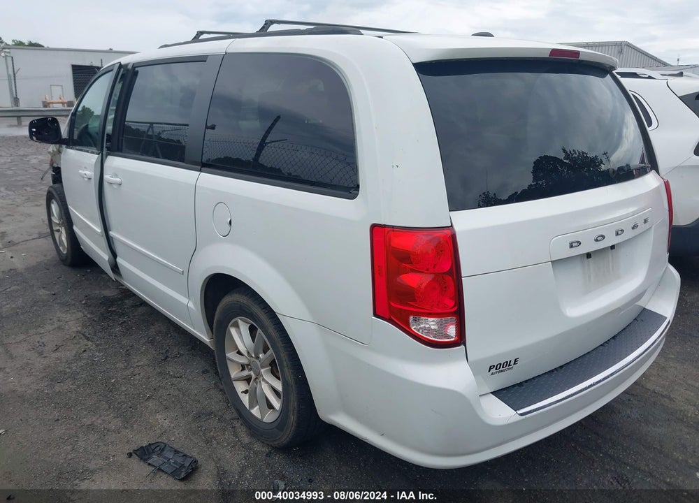 2016 DODGE GRAND CARAVAN SXT VIN: 2C4RDGCG0GR396458
