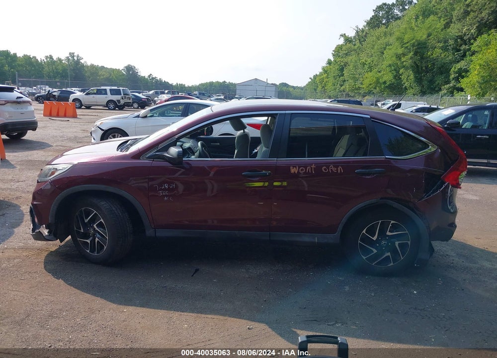 2016 HONDA CR-V SE VIN: 2HKRM4H41GH664623