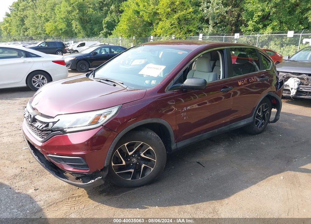2016 HONDA CR-V SE VIN: 2HKRM4H41GH664623