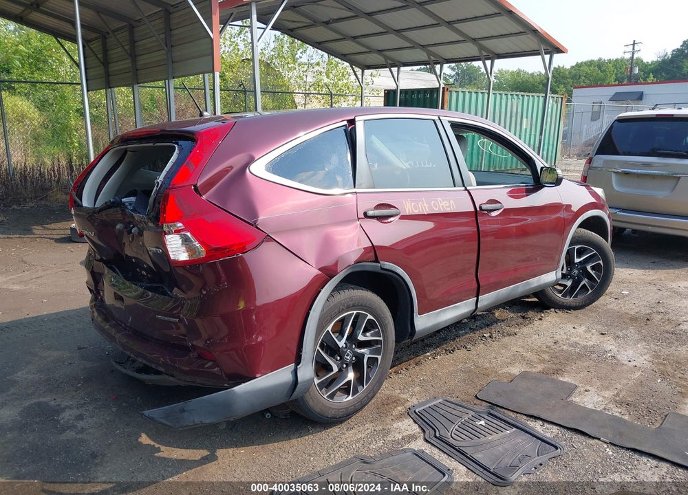2016 HONDA CR-V SE VIN: 2HKRM4H41GH664623