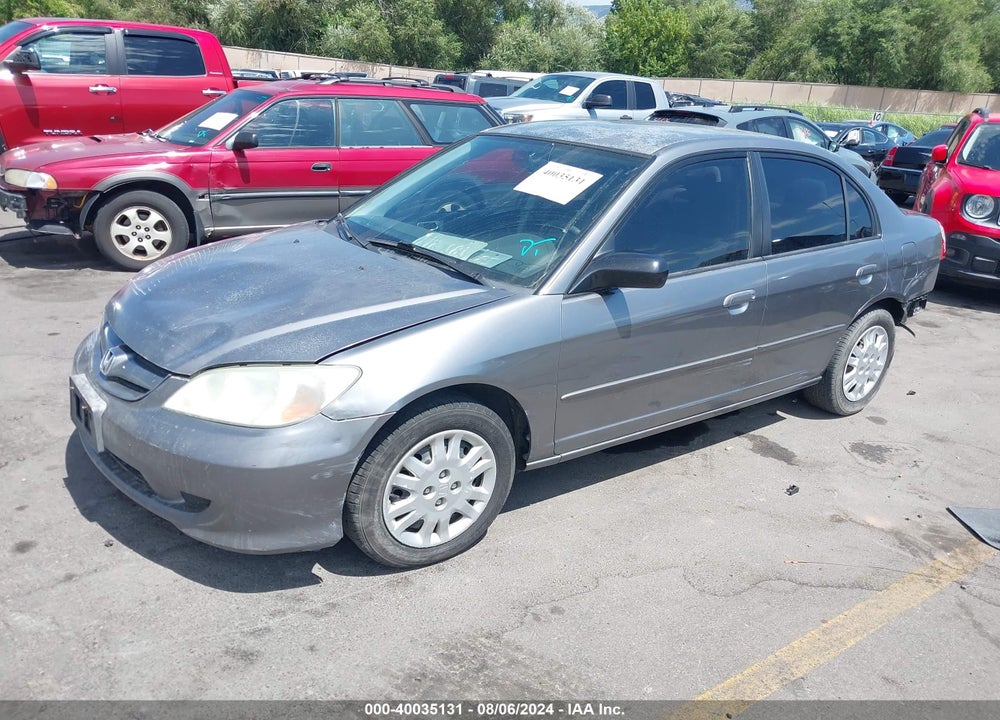 2004 HONDA CIVIC LX VIN: 2HGES15564H622258