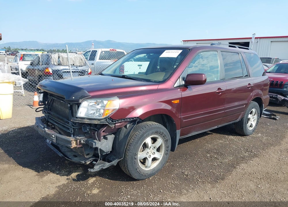 2008 HONDA PILOT EX-L VIN: 5FNYF18578B037891