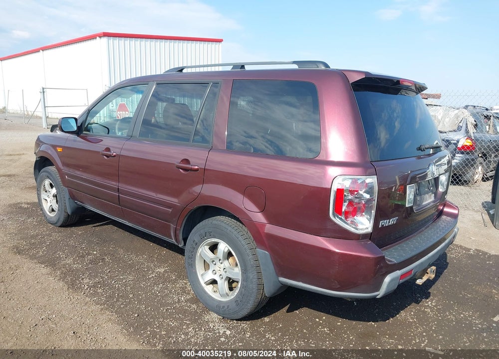 2008 HONDA PILOT EX-L VIN: 5FNYF18578B037891