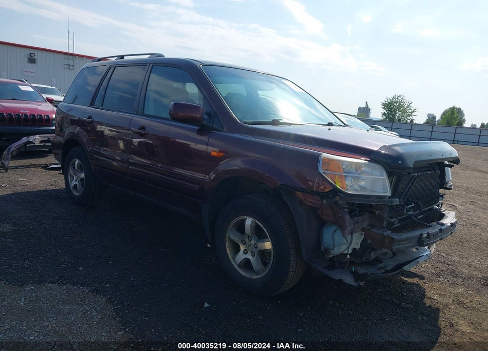 2008 HONDA PILOT EX-L VIN: 5FNYF18578B037891