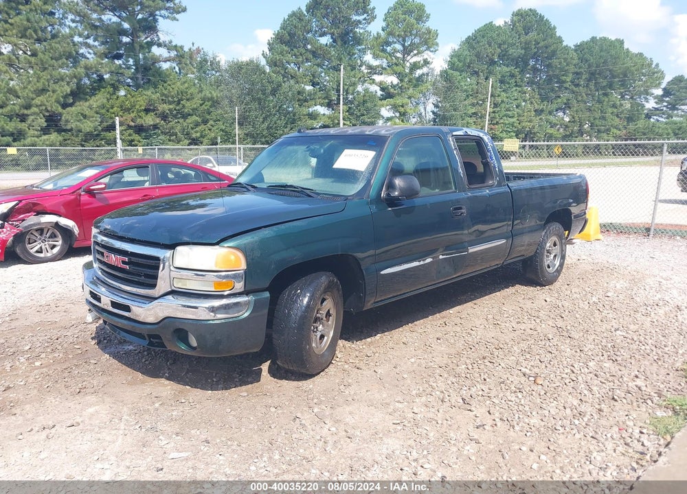 2004 GMC SIERRA 1500 SLE VIN: 2GTEC19VX41121856
