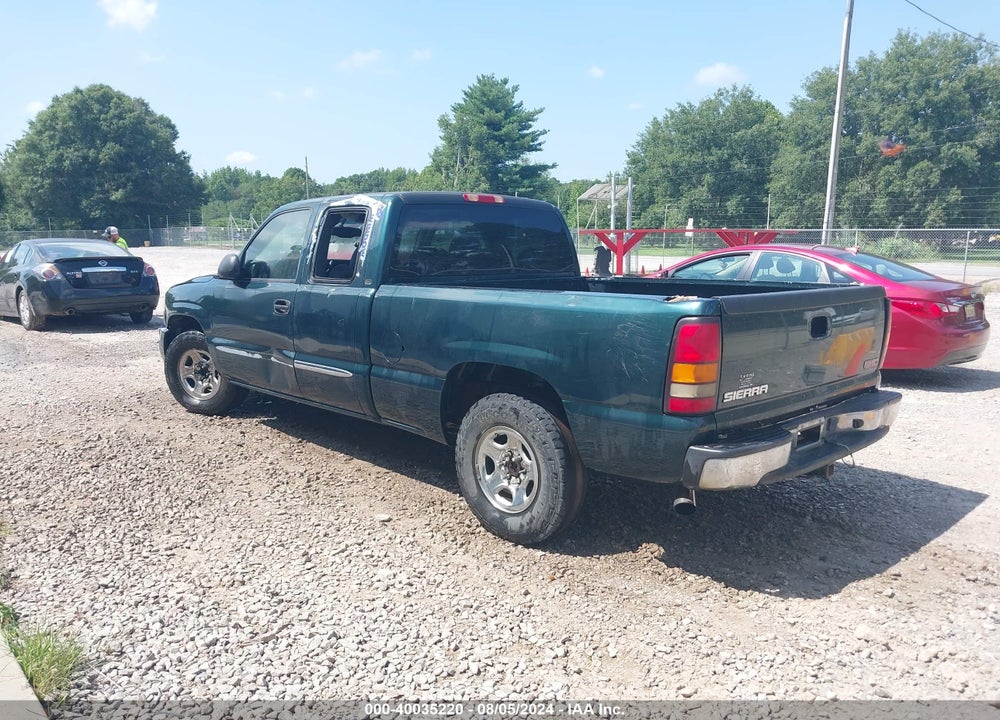 2004 GMC SIERRA 1500 SLE VIN: 2GTEC19VX41121856