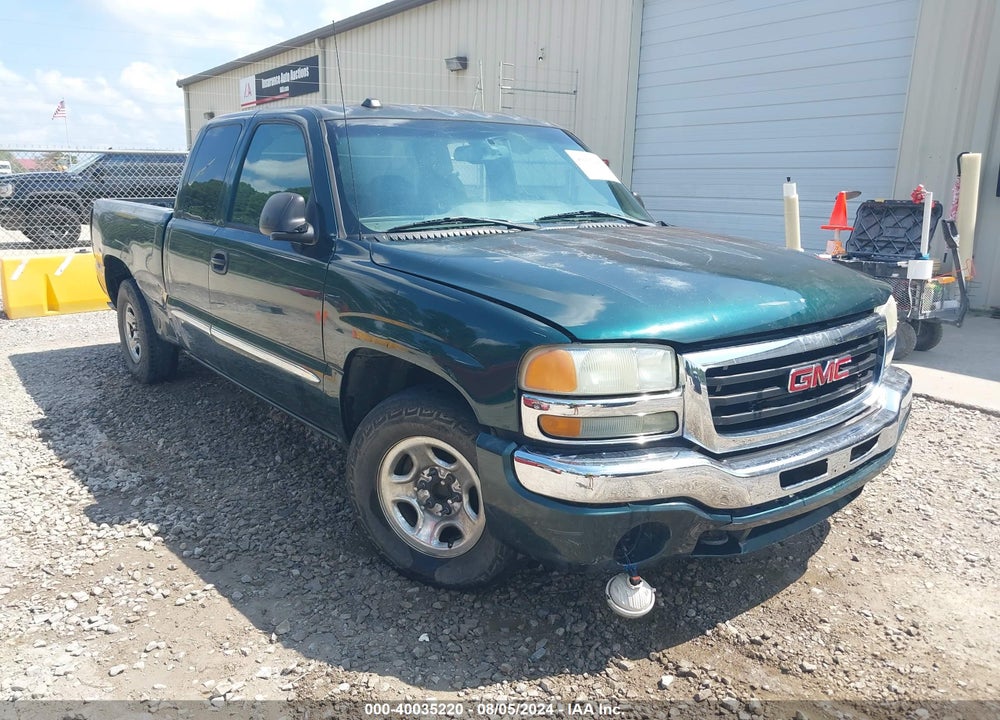 2004 GMC SIERRA 1500 SLE VIN: 2GTEC19VX41121856