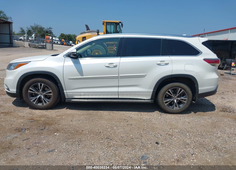 2016 TOYOTA HIGHLANDER XLE V6 VIN: 5TDKKRFHXGS167445