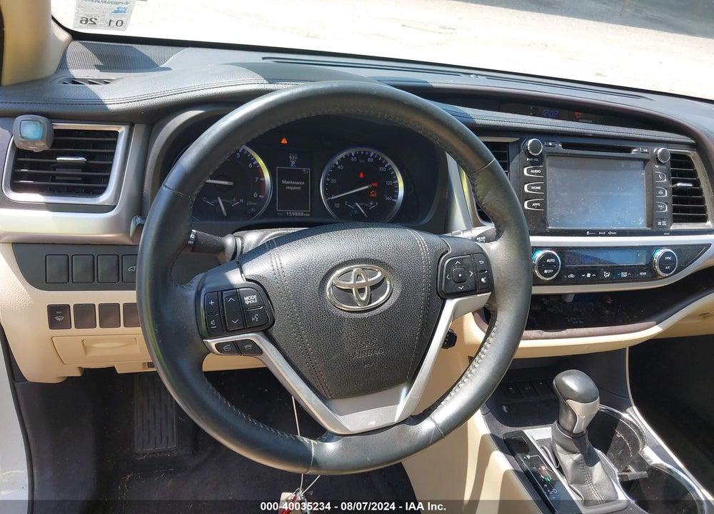 2016 TOYOTA HIGHLANDER XLE V6 VIN: 5TDKKRFHXGS167445