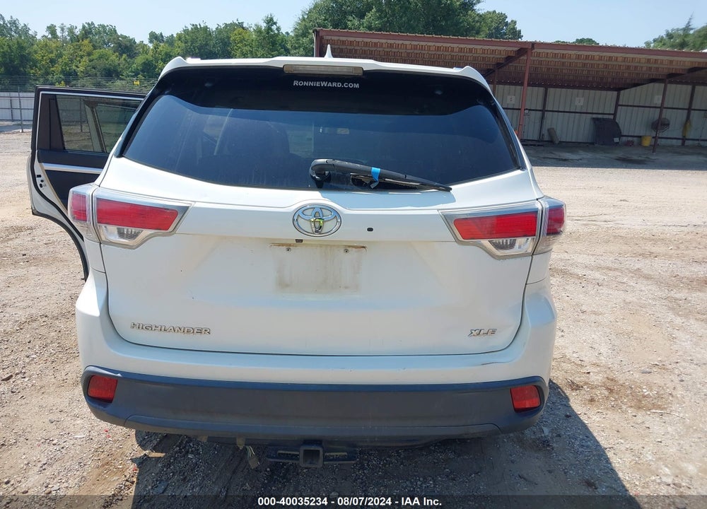 2016 TOYOTA HIGHLANDER XLE V6 VIN: 5TDKKRFHXGS167445