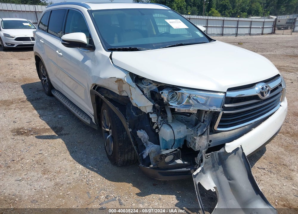 2016 TOYOTA HIGHLANDER XLE V6 VIN: 5TDKKRFHXGS167445